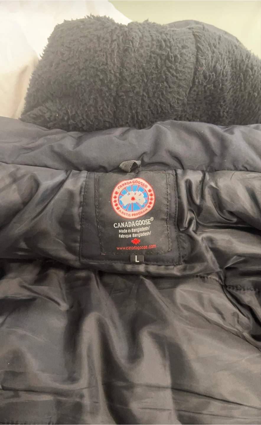 Canada Goose Black Puffer Jacket with Hood