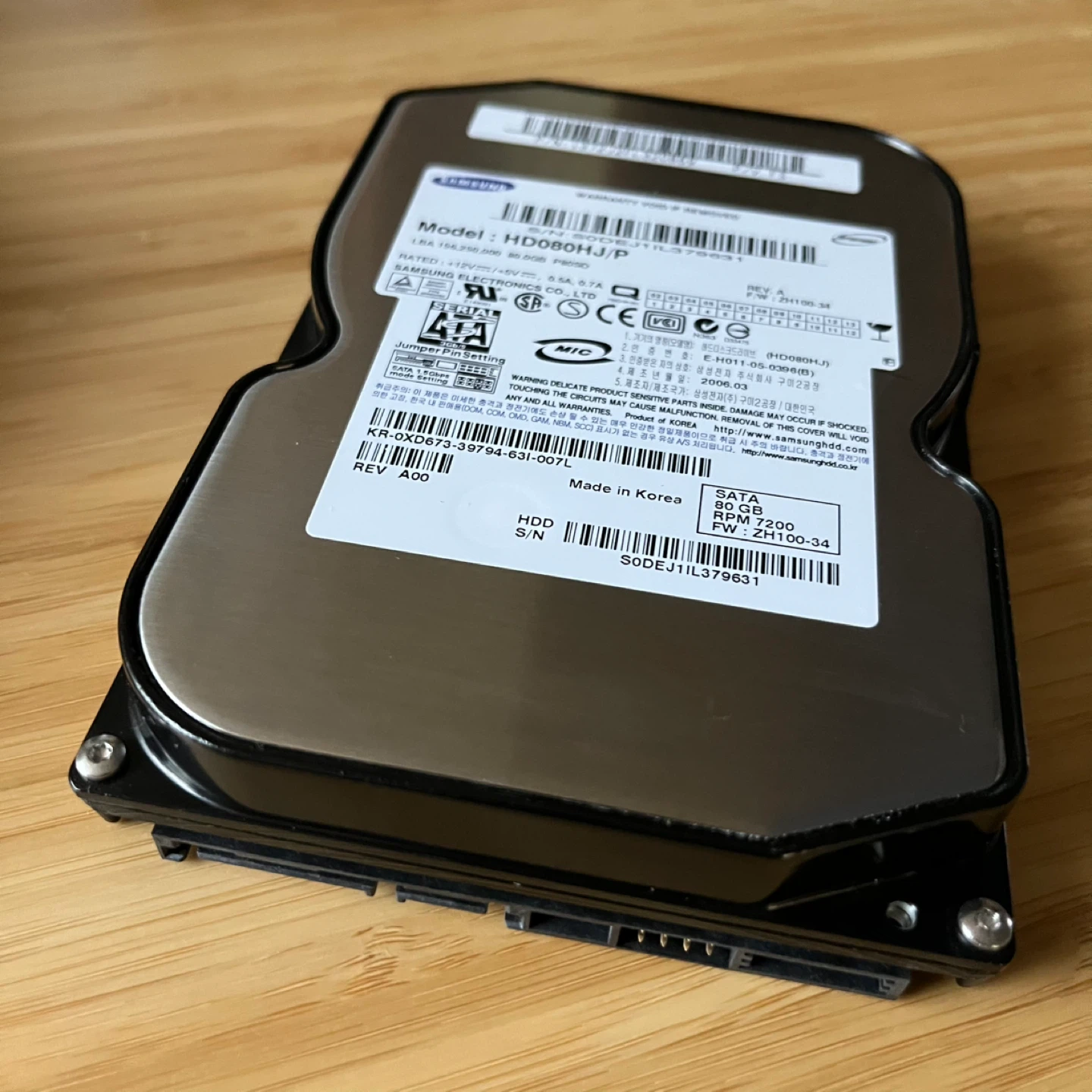 Samsung HD080HJ/P 80GB SATA Hard Drive 🧡 - photo 3