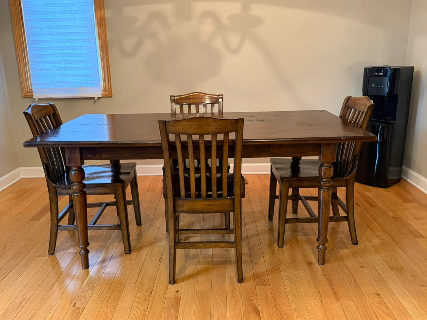 Pottery Barn Rustic Wood Dining Table + 4 Chairs