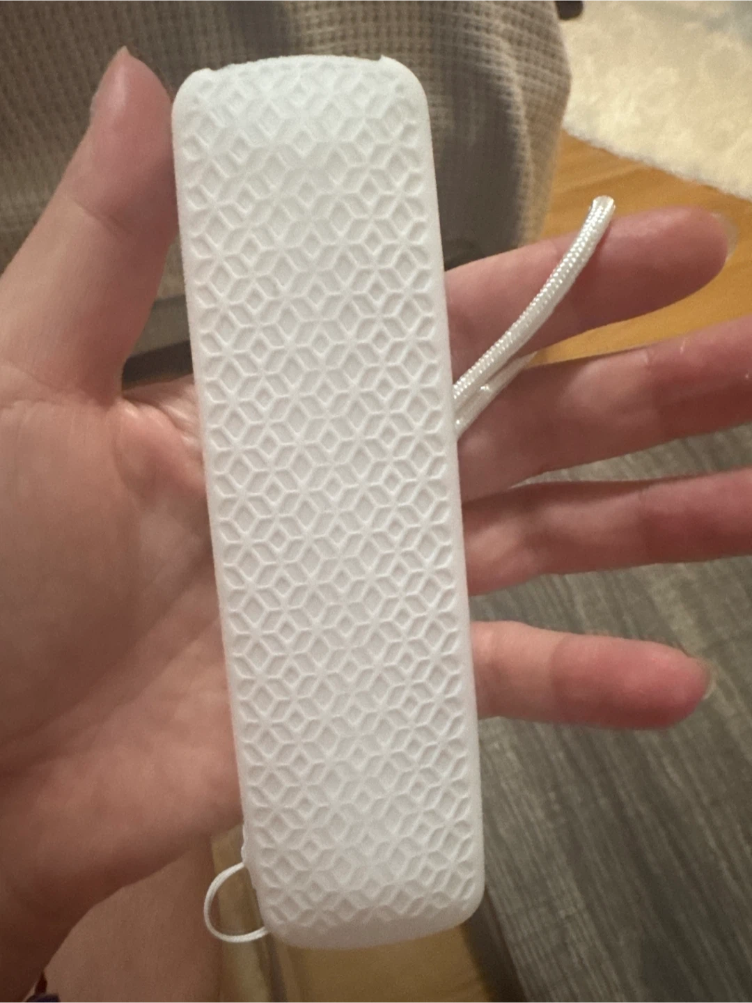 White Silicone Remote Control Cover with Lanyard - photo 3