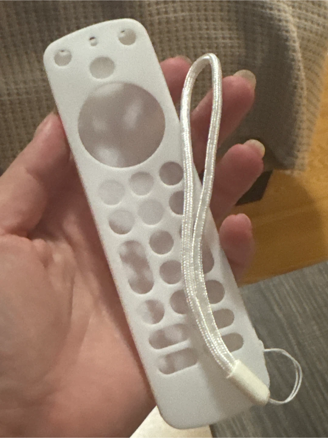 White Silicone Remote Control Cover with Lanyard - photo 2