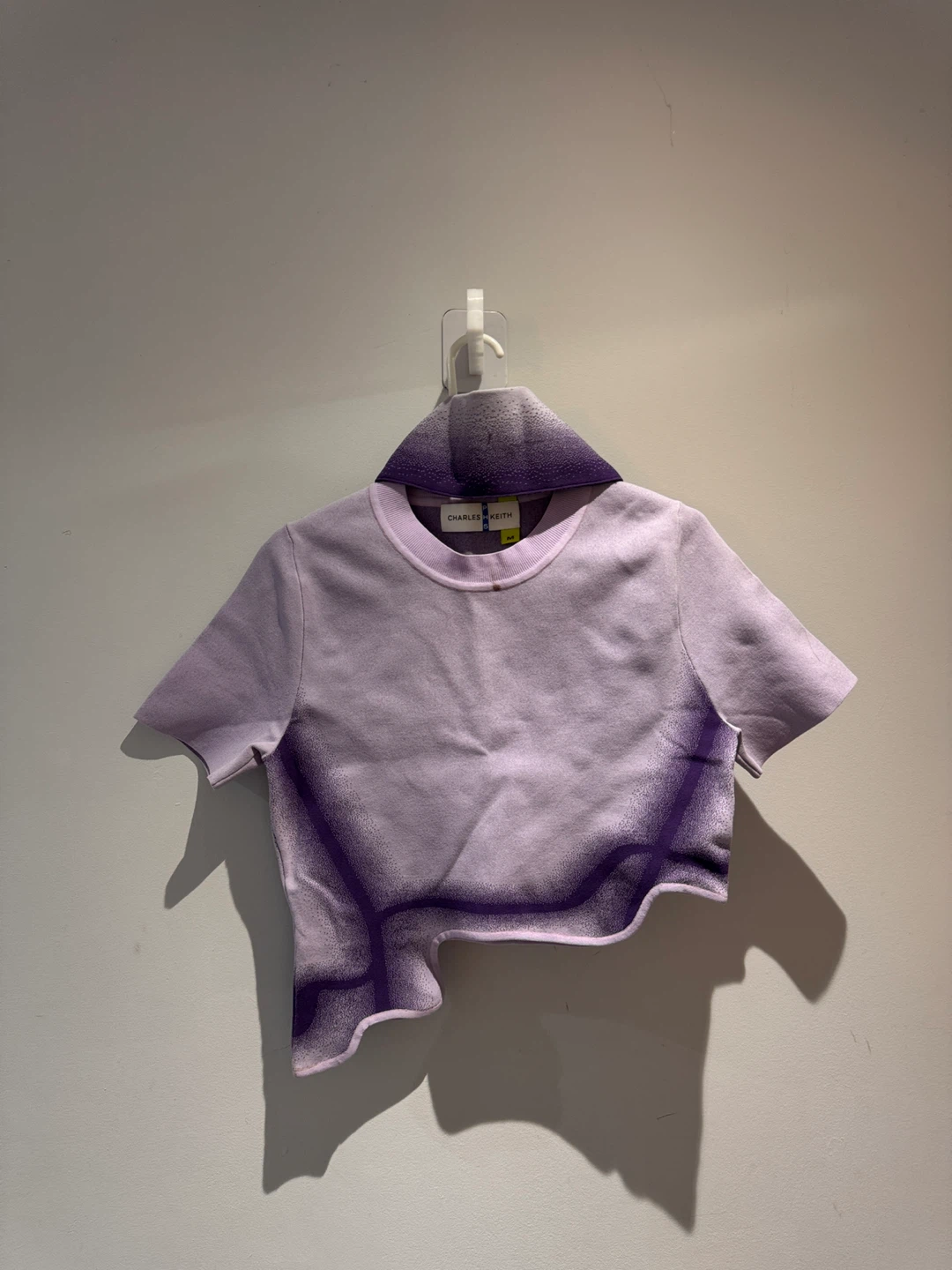 Charles & Keith Purple Ombre Knit Top - Size M