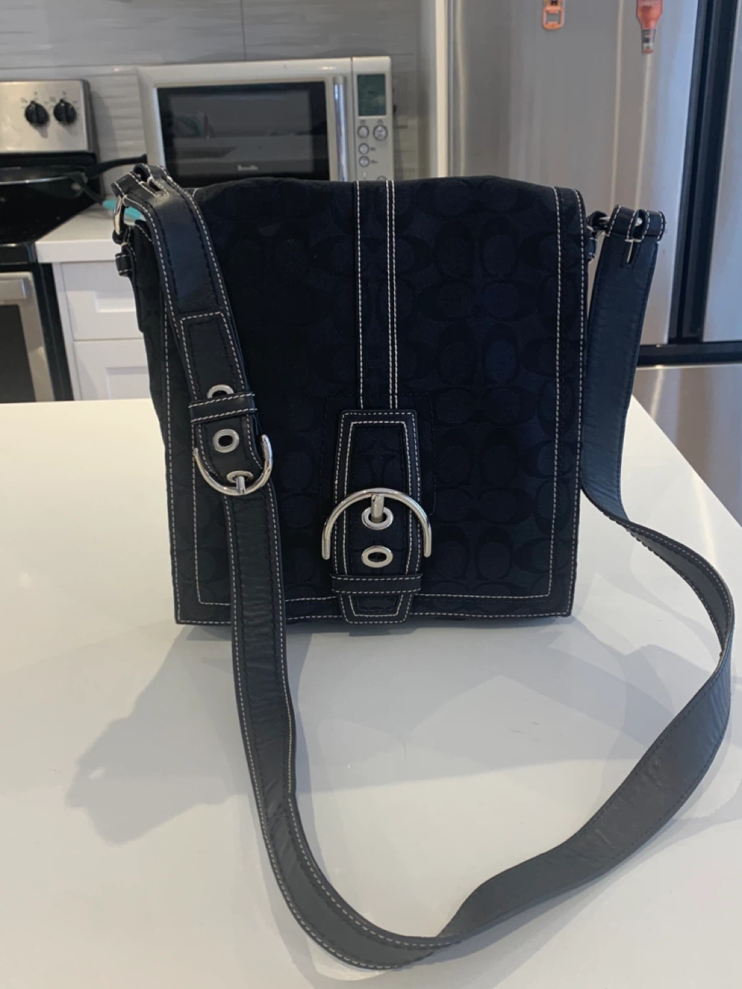 🔥Price Firm! Coach Black Signature Messenger🔥 Bag