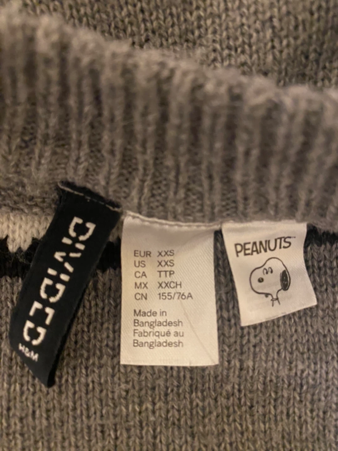 H&M Peanuts Snoopy Sweater for Woman XXS - photo 2