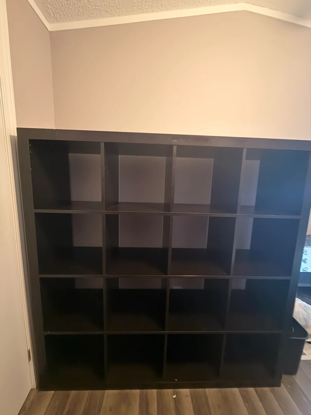Dark Brown Cube Storage Shelf