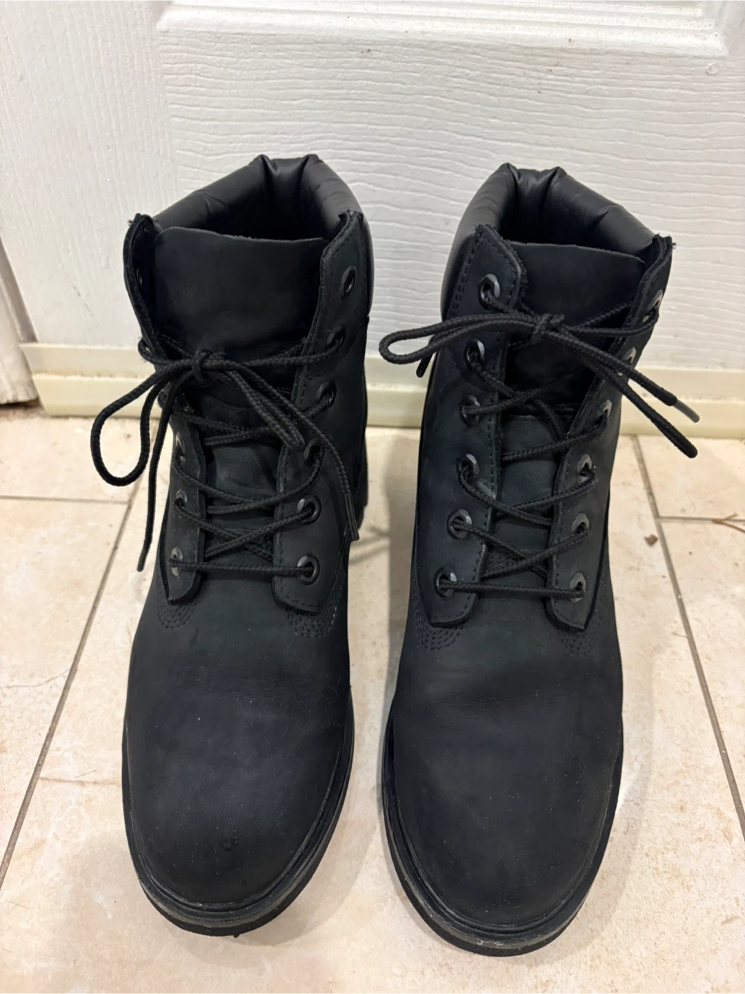 Timberland US 8.5 Women Black Boots