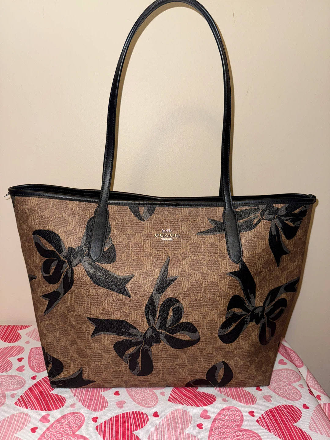 NEW COACH BOW CITY TOTE PURSE - photo 4