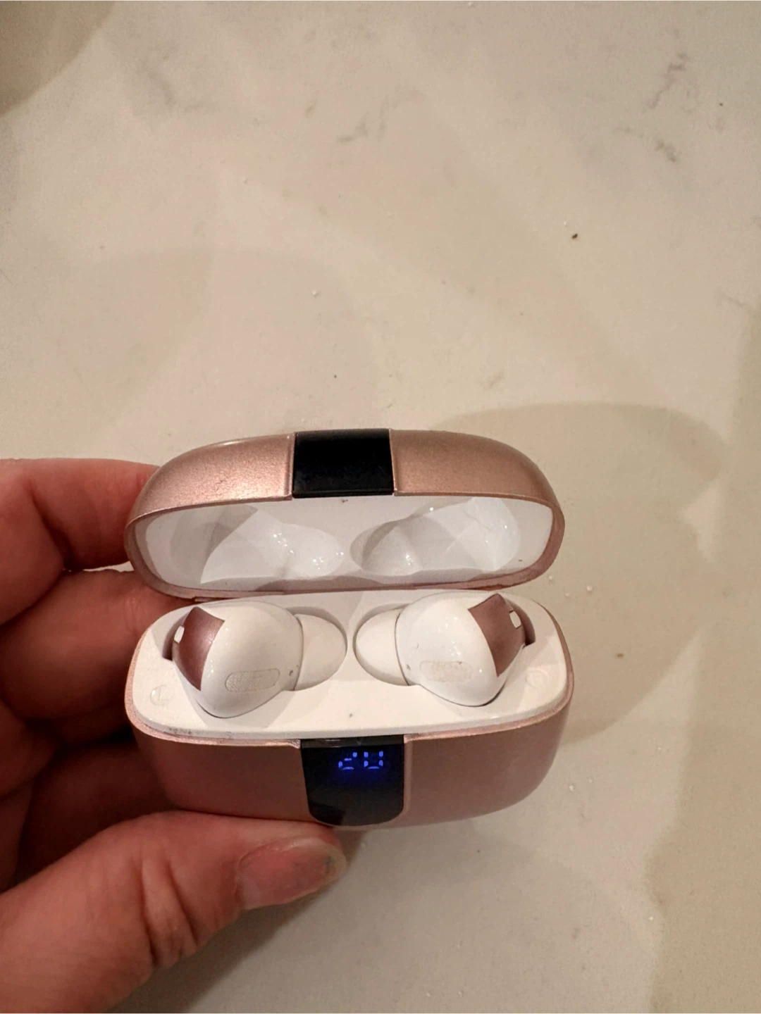 Rose Gold Wireless Earbuds with Charging Case - photo 2