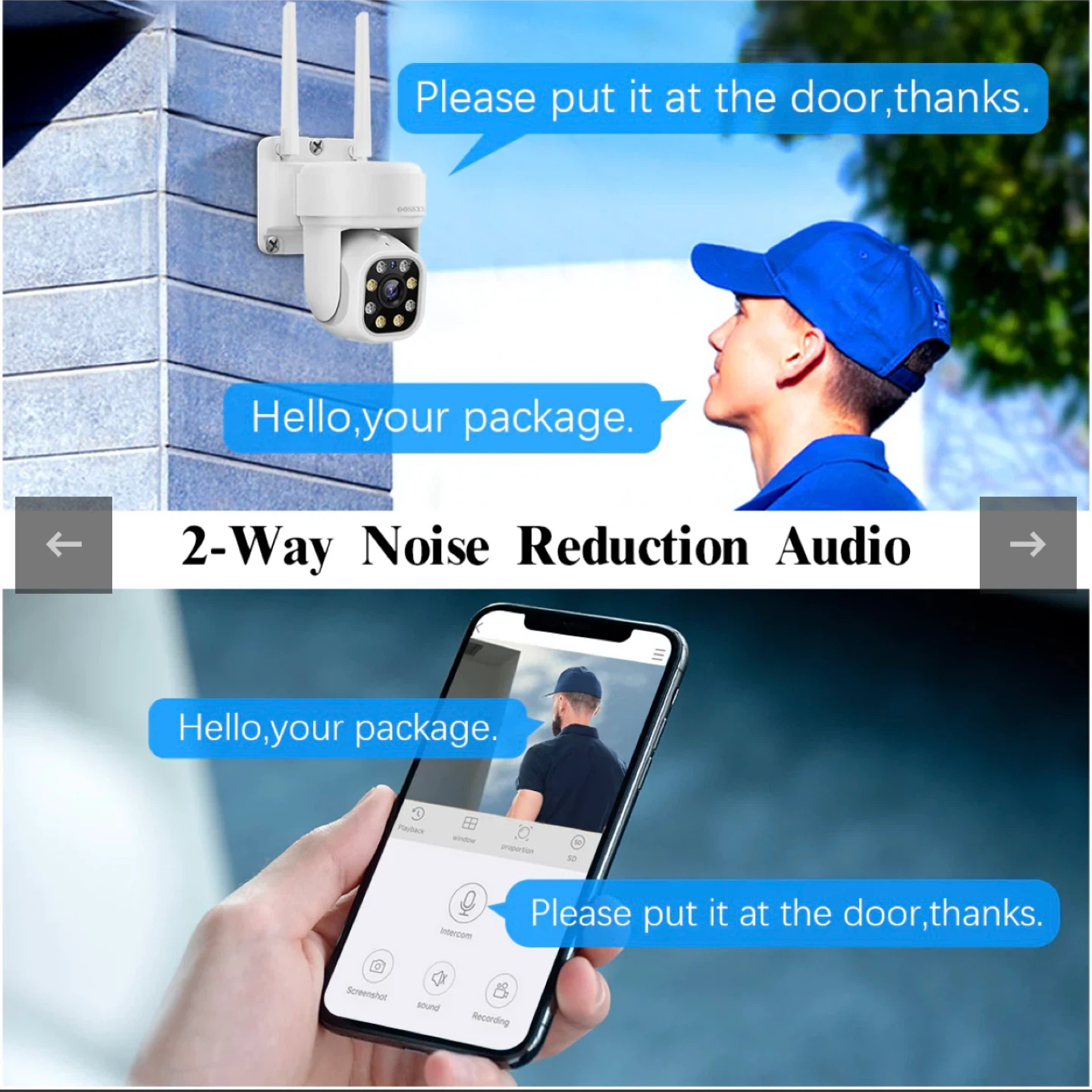 (10’’ UHD Monitor) 2-Way Audio & Auto-Tracking PTZ WiFi Wireless - photo 3