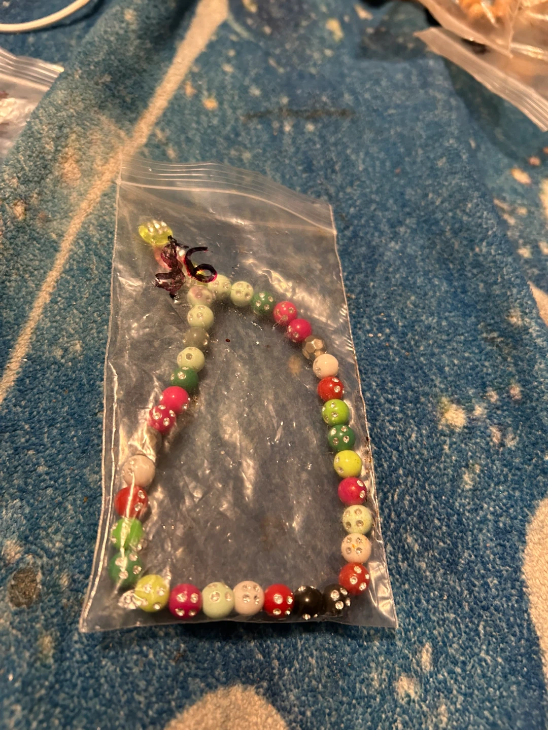 Blue Beaded Necklace and Bracelet Set - photo 3