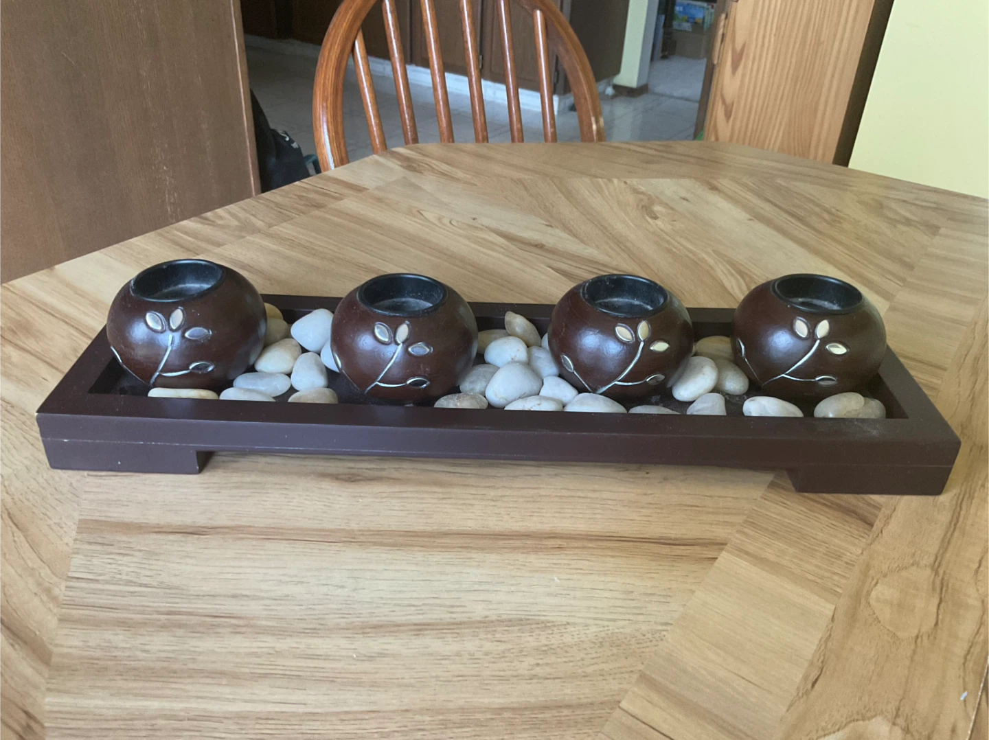 Votive Holder Tray with 4 individual Holders
