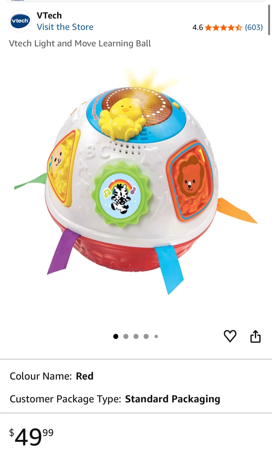 VTech Light and Move Learning Ball - photo 2