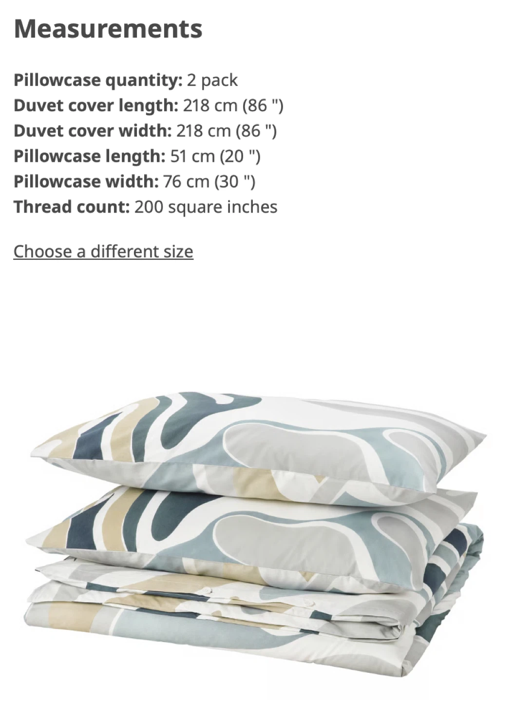 IKEA MYGGLASVINGE Queen/Full Duvet Cover Set - photo 3