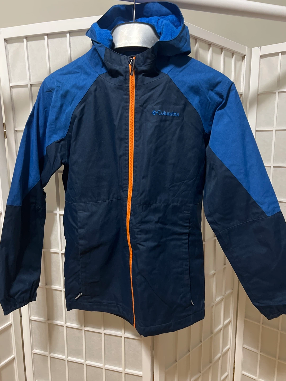 Columbia Hooded Jacket - Blue and Navy
