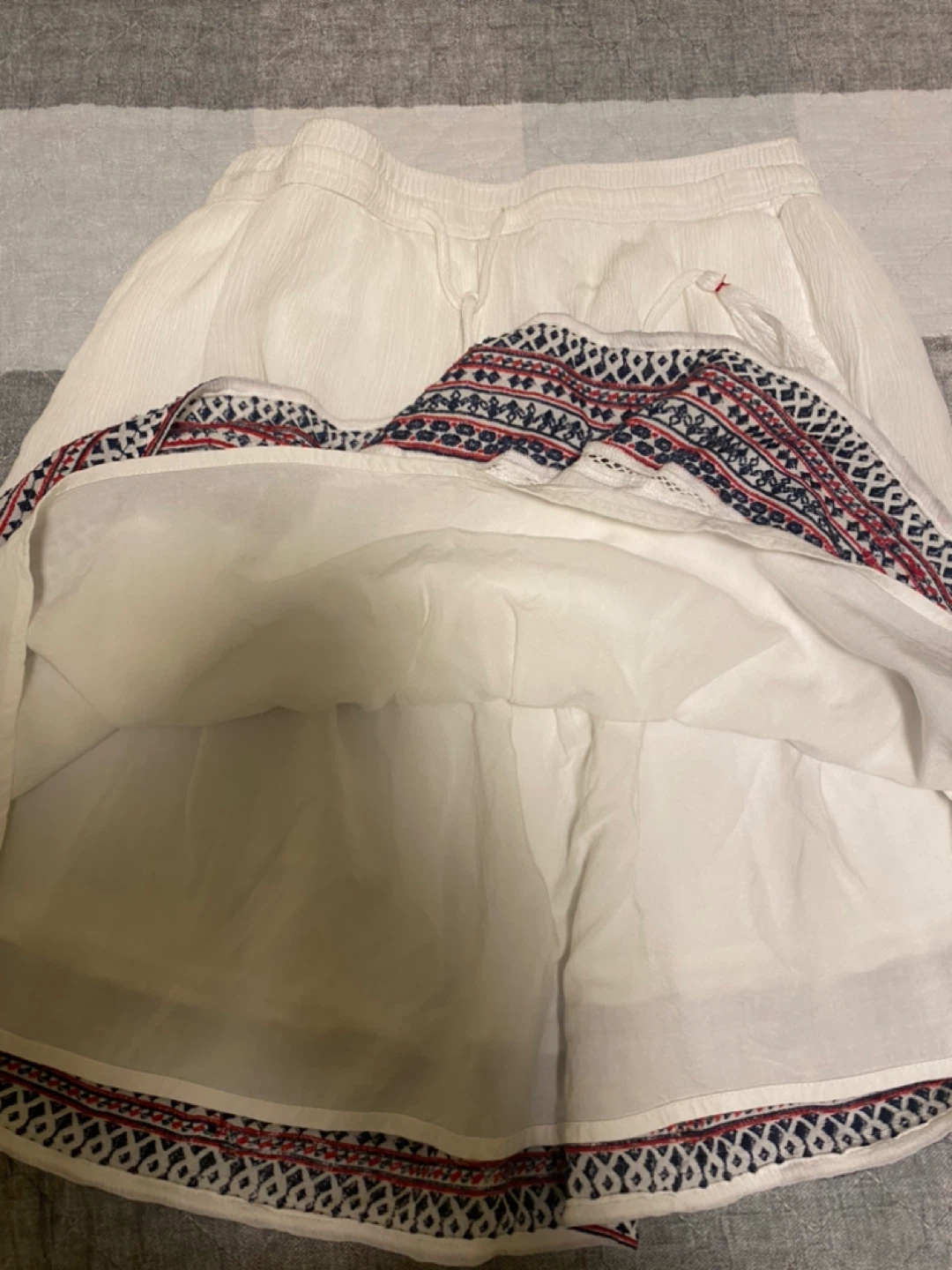 Tommy Hilfiger White Embroidered SkirtXS - photo 3