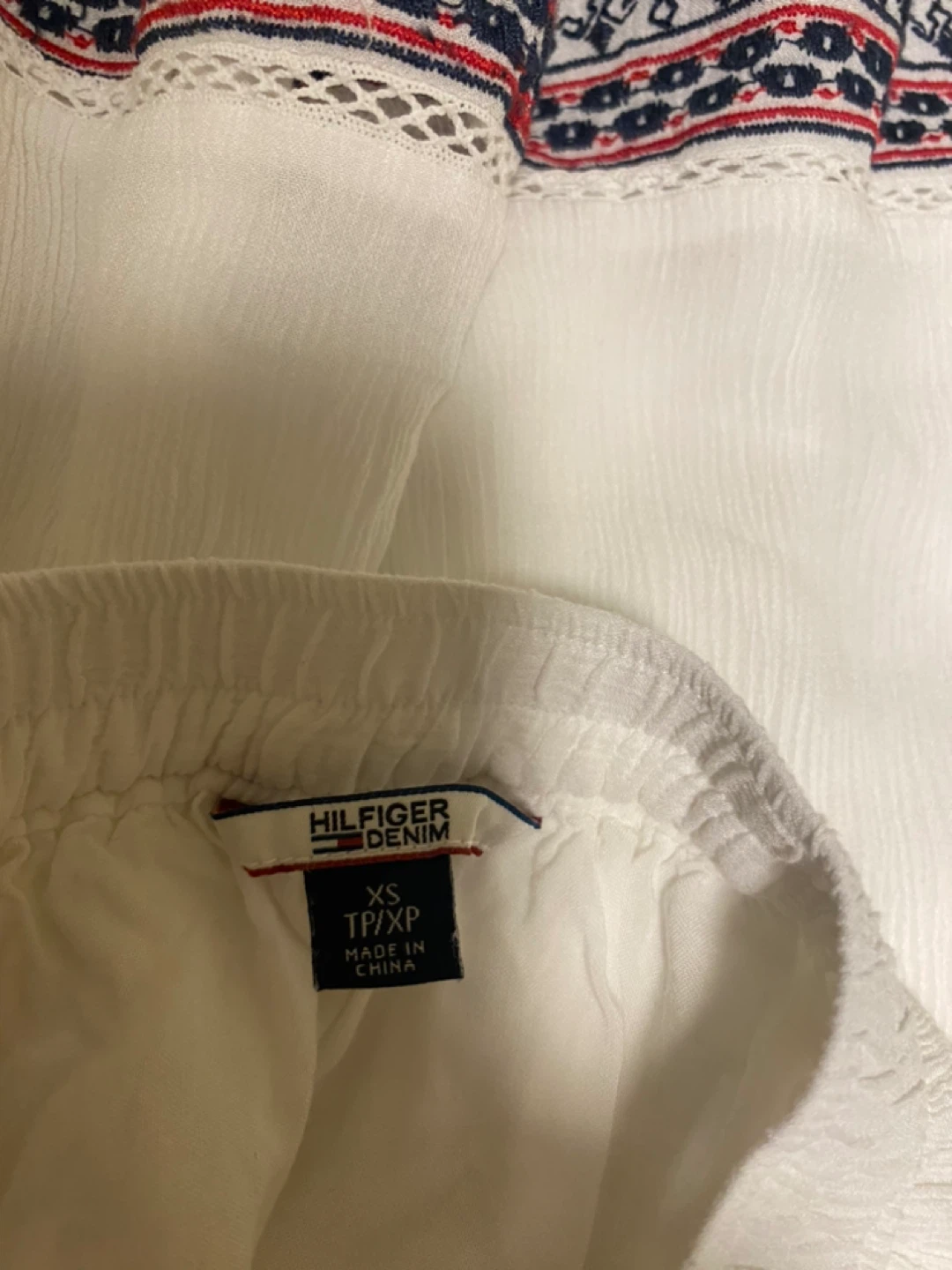 Tommy Hilfiger White Embroidered SkirtXS - photo 2