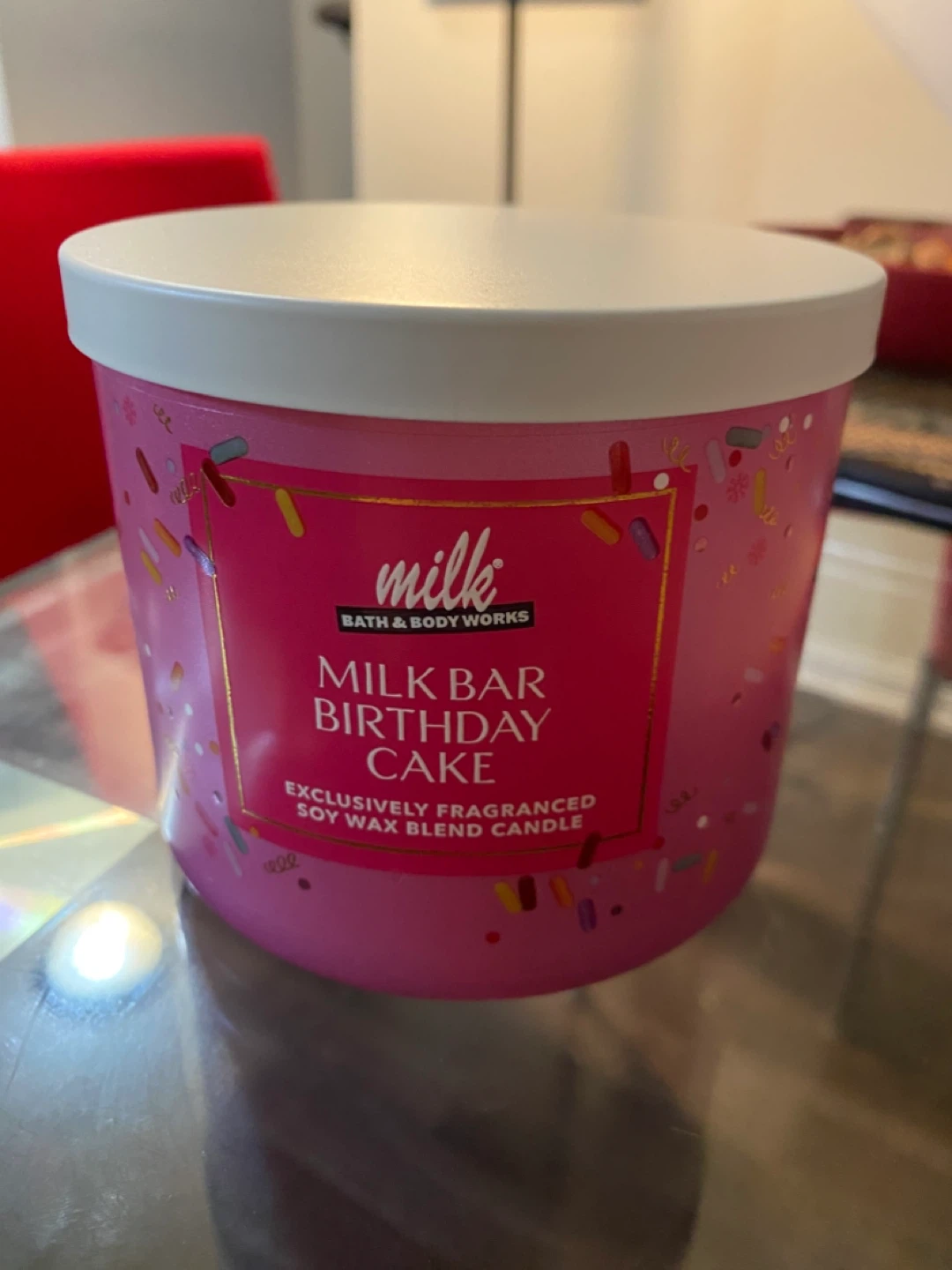 Bath & Body Works Milk Bar Birthday Cake 3-Wick Candle 🧡