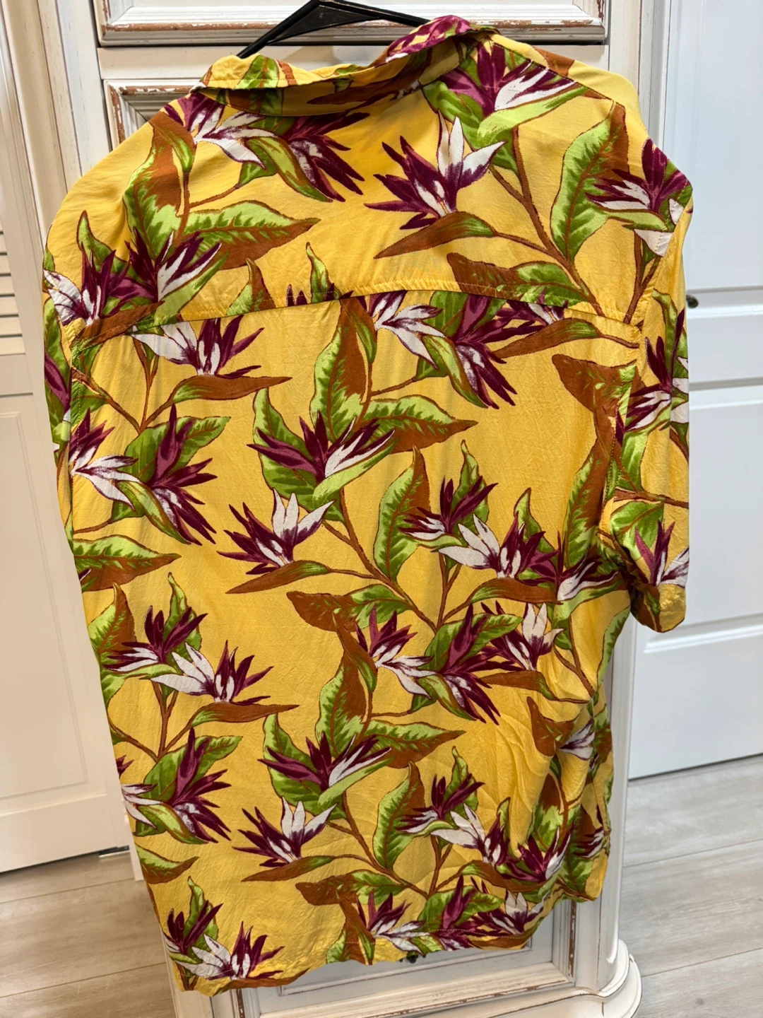 Buffalo Men's Yellow Floral Short Sleeve Button Up Shirt - photo 4