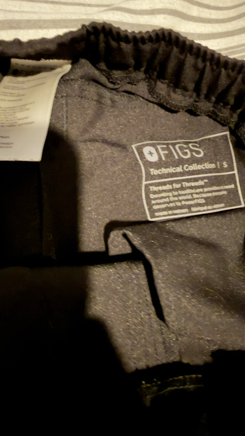 FIGS Technical Collection Scrub Jogger Pants - Black - Size S - photo 2