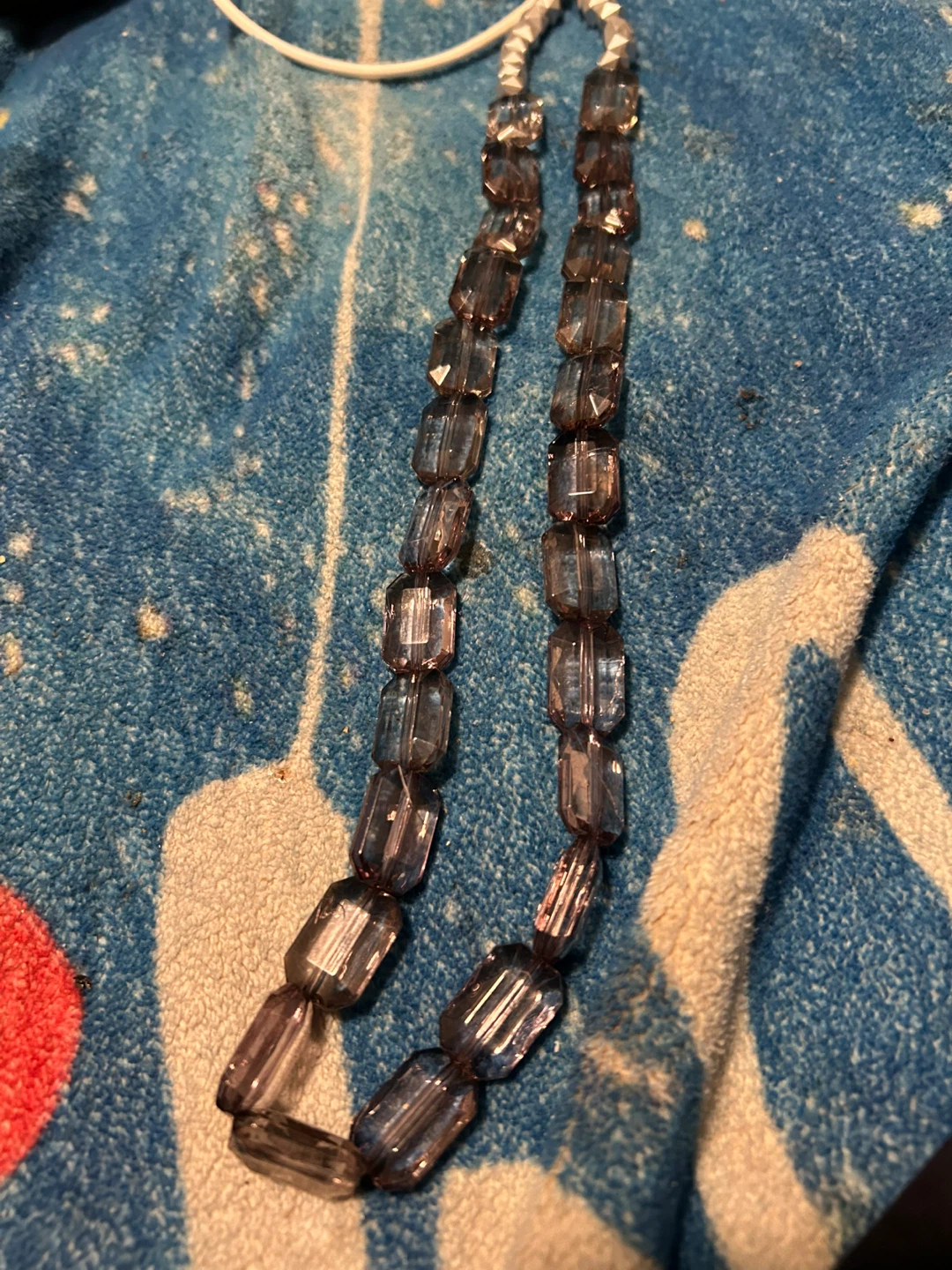 Glass Faceted Beaded necklace - photo 2