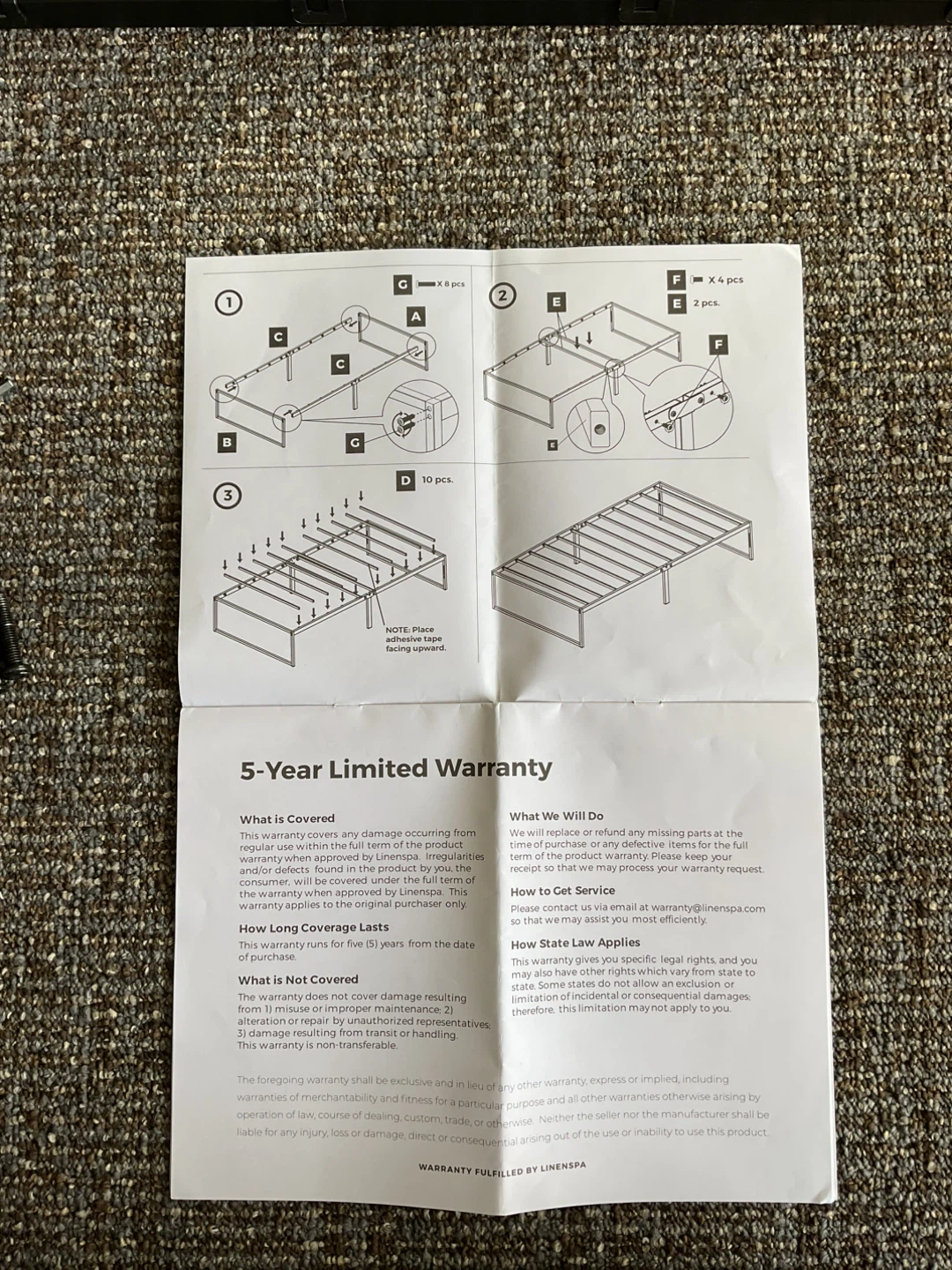 Twin XL Bed Frame - photo 2