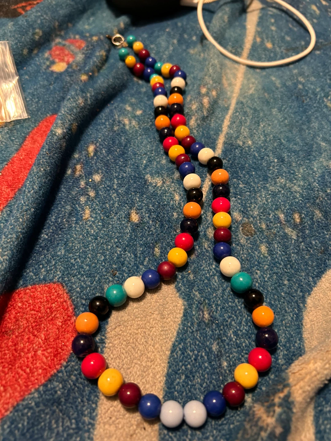 Beaded Necklace with Colorful Beads - photo 2