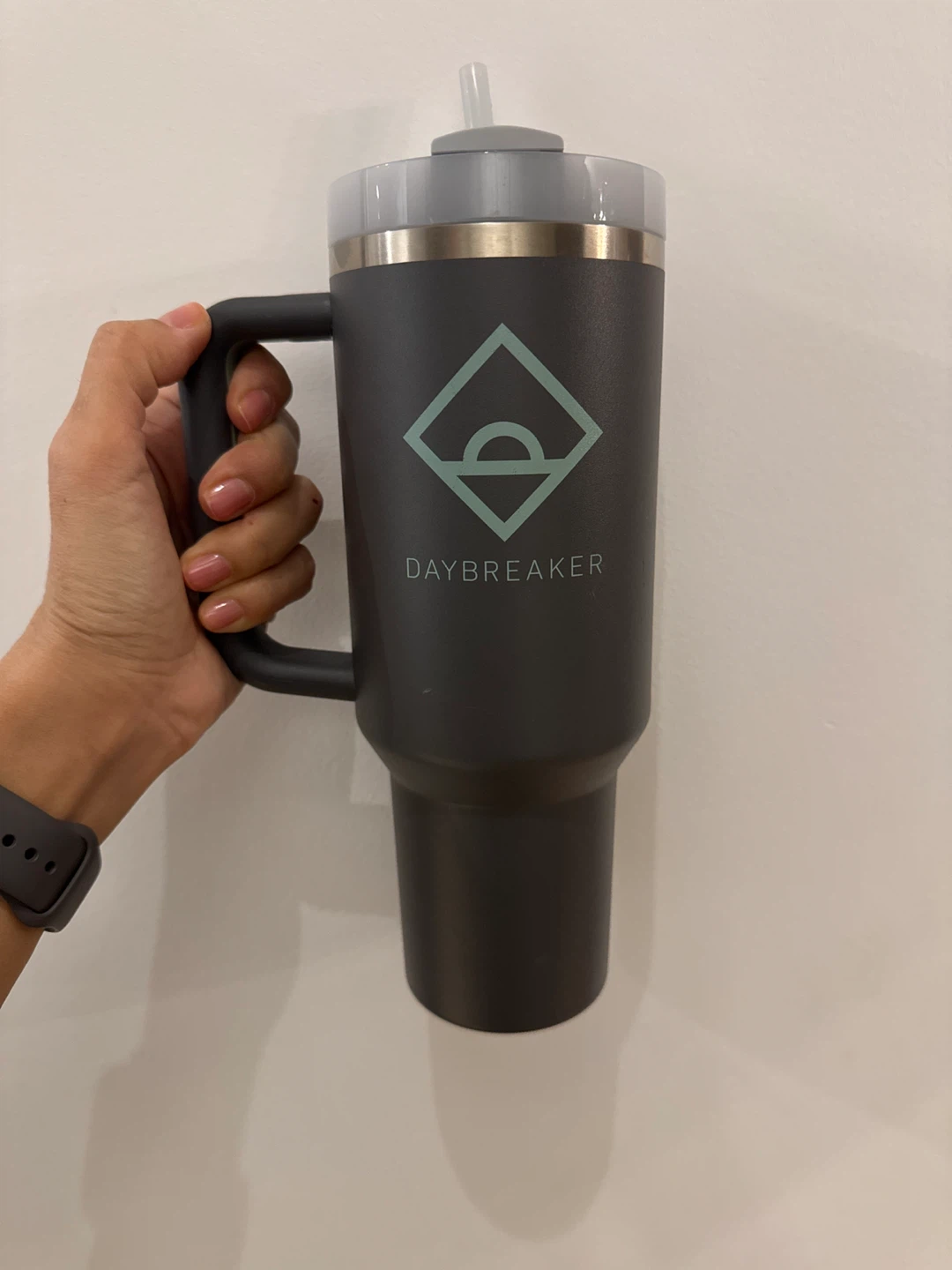 Daybreaker Tumbler with Handle and Straw