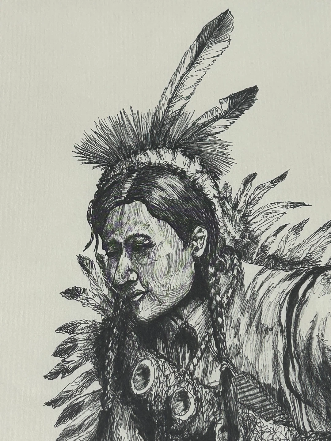 Large Limited Edition Signed  Art Print “Wolfheart 94” - photo 2