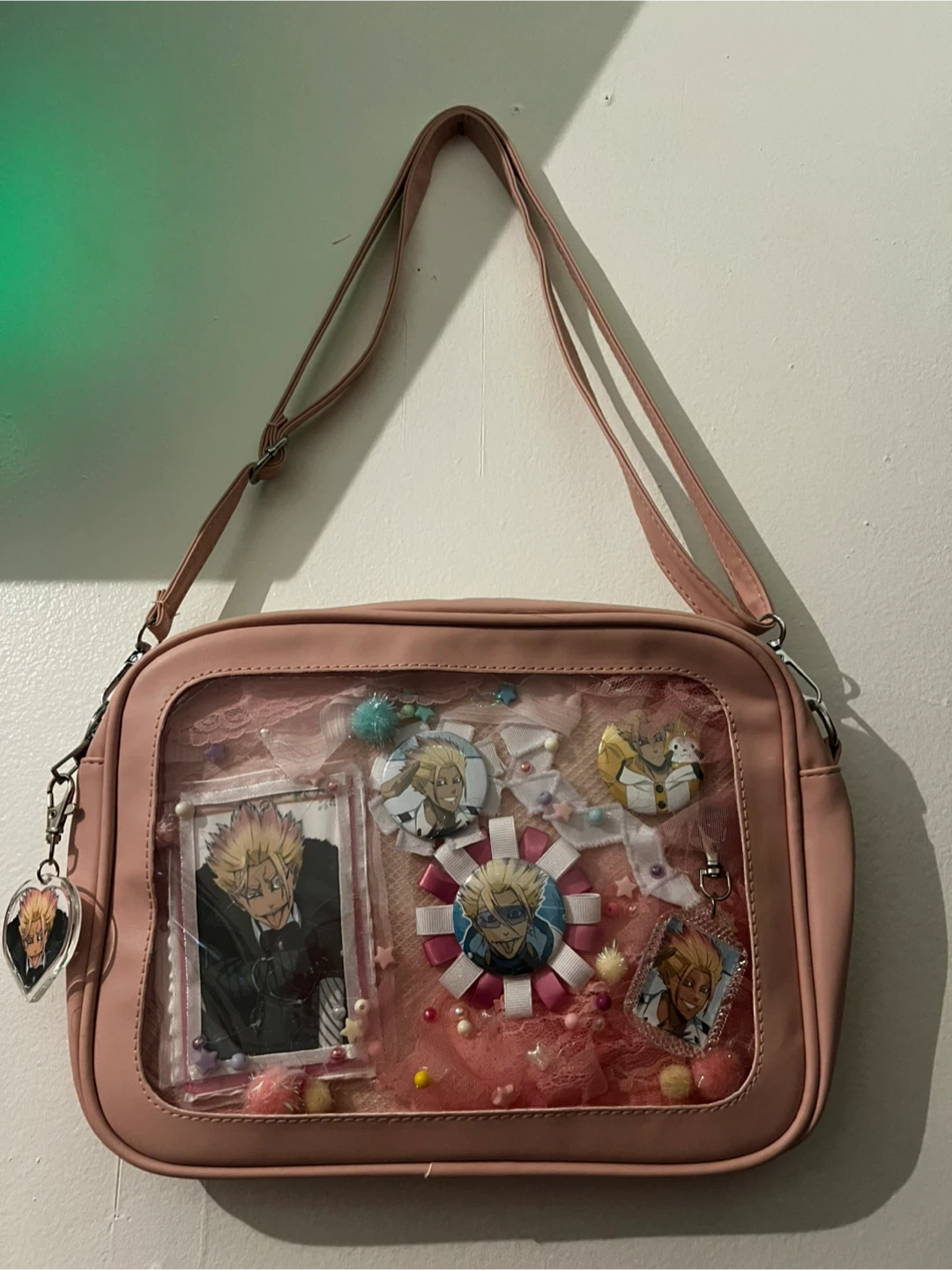 Pink Ita Bag with Anime Charms - photo 2