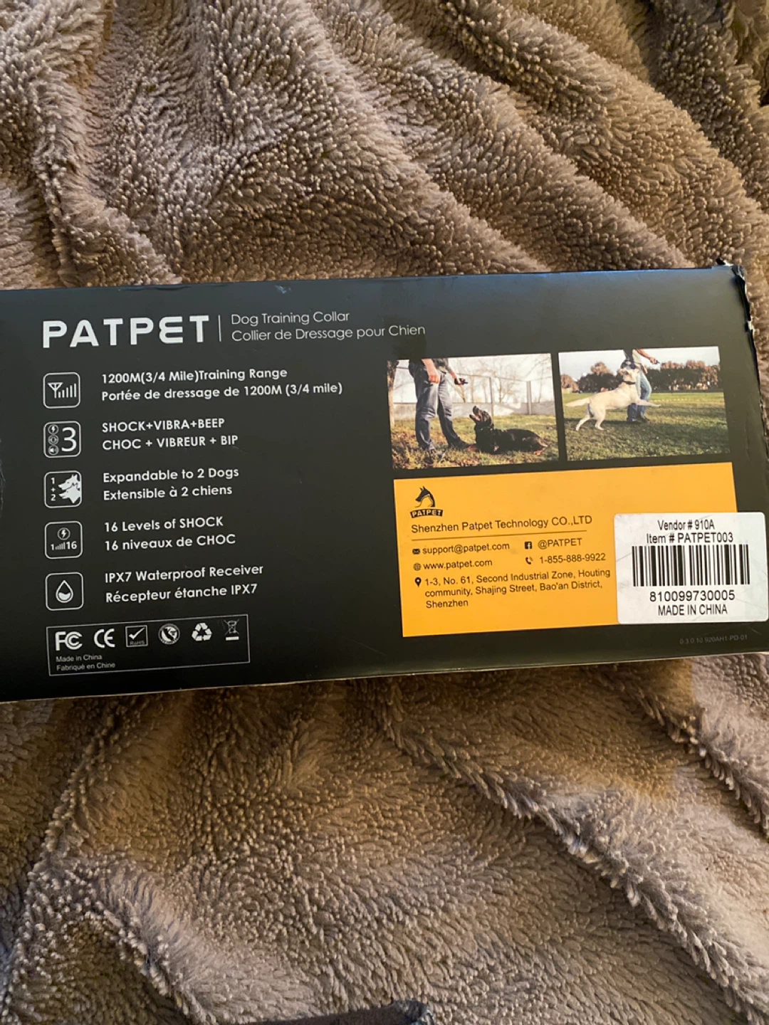 PATPET Dog Training Collar 1200M Range - photo 2
