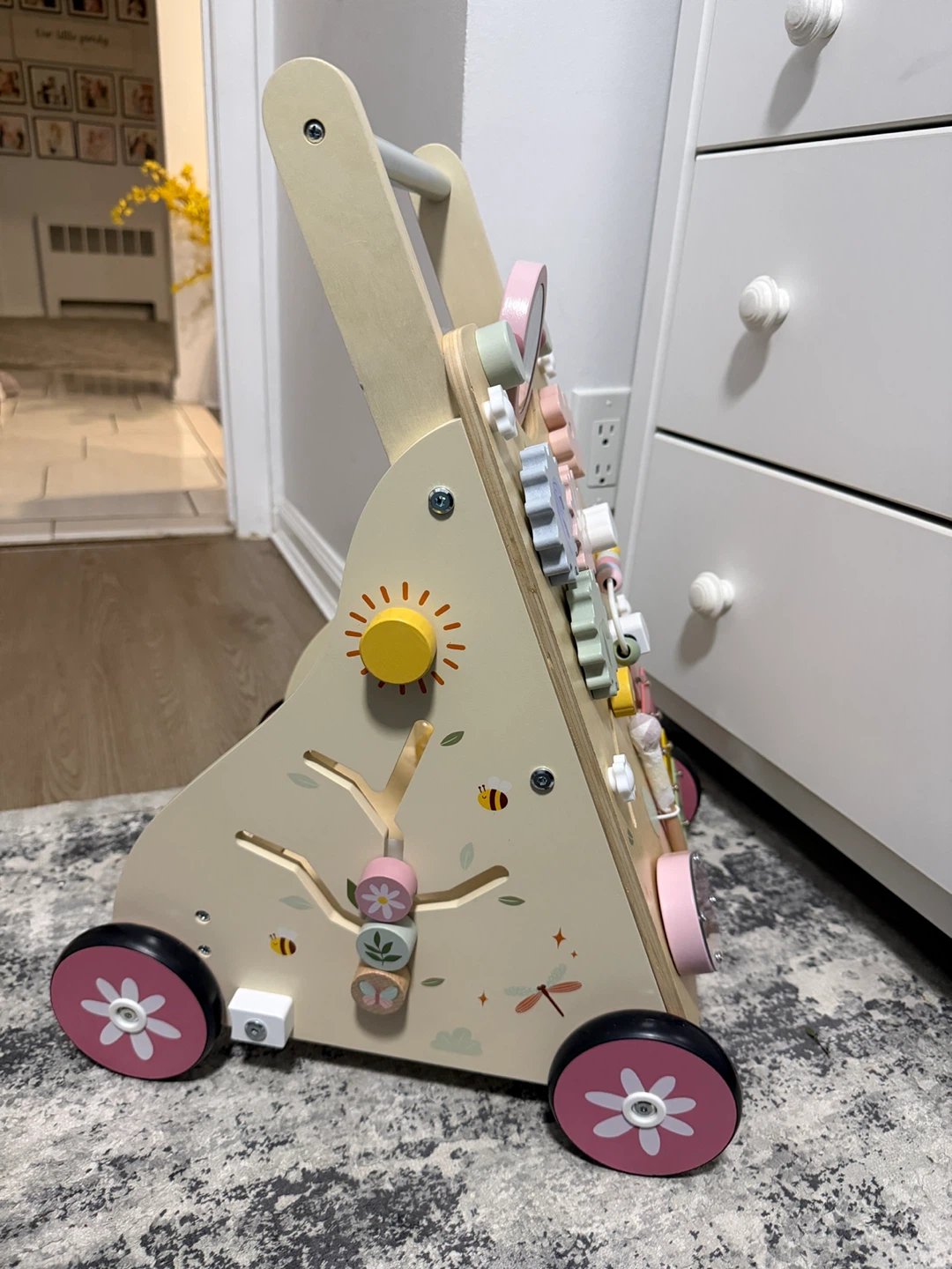 Wooden Baby Activity Walker with Music and Gears - photo 3