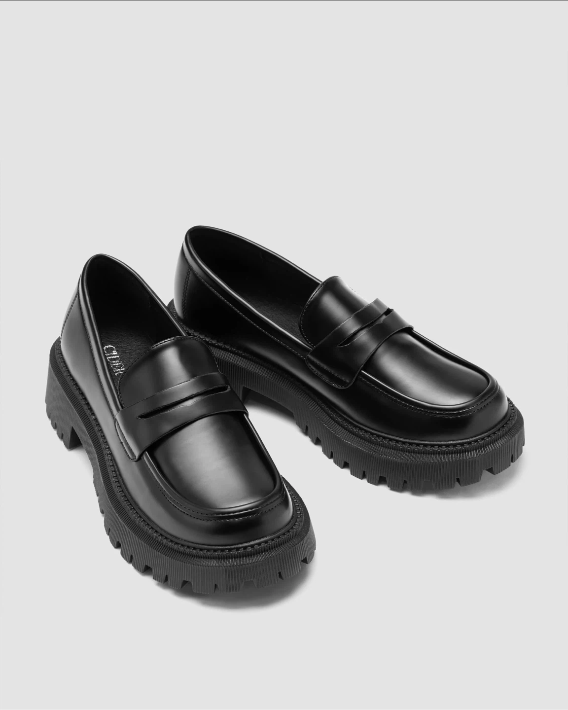 Black Chunky Loafers