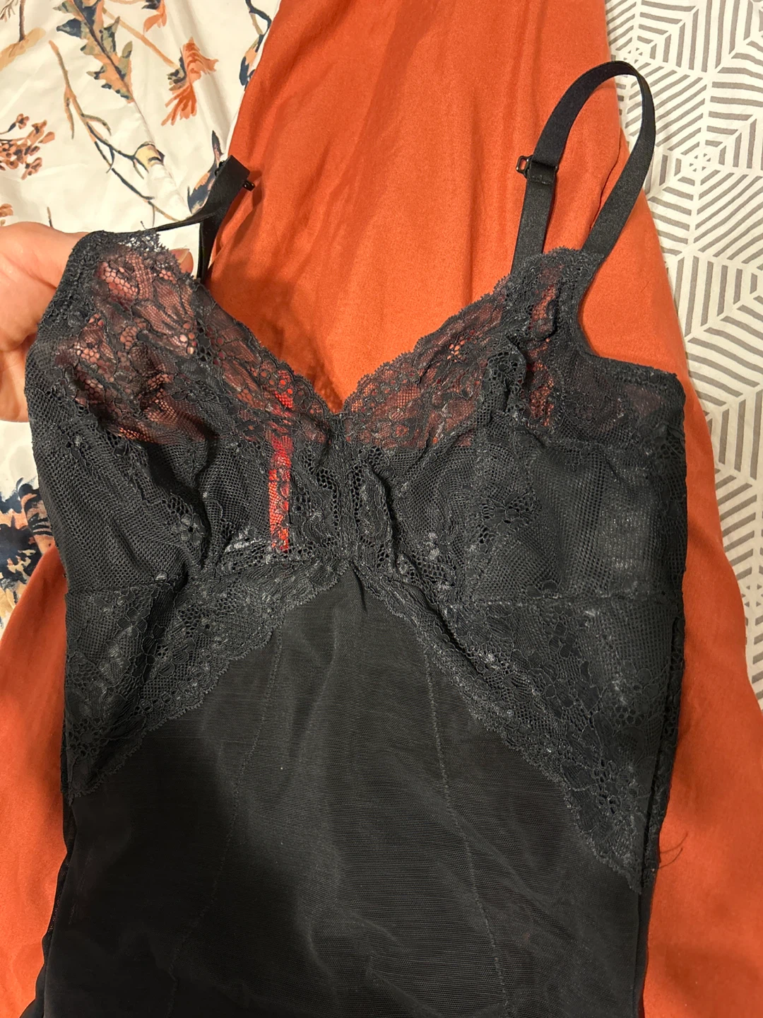 Spanx Black Lace Bodysuit M/L - photo 2