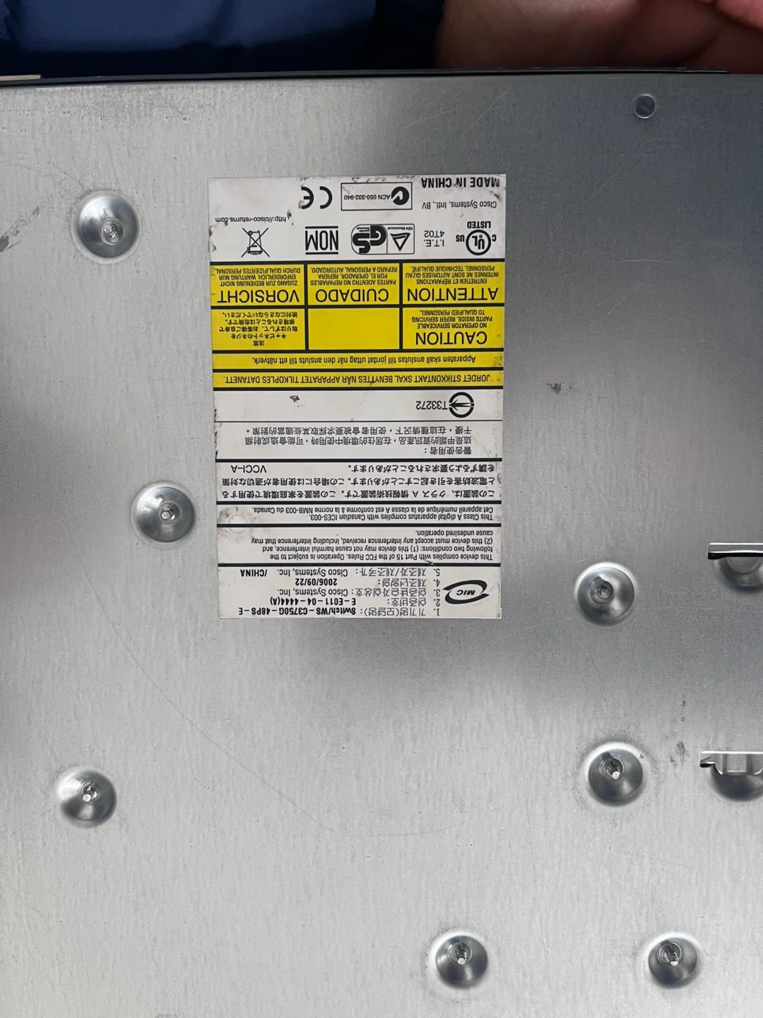 Cisco Catalyst 3750G Network Switch - photo 2