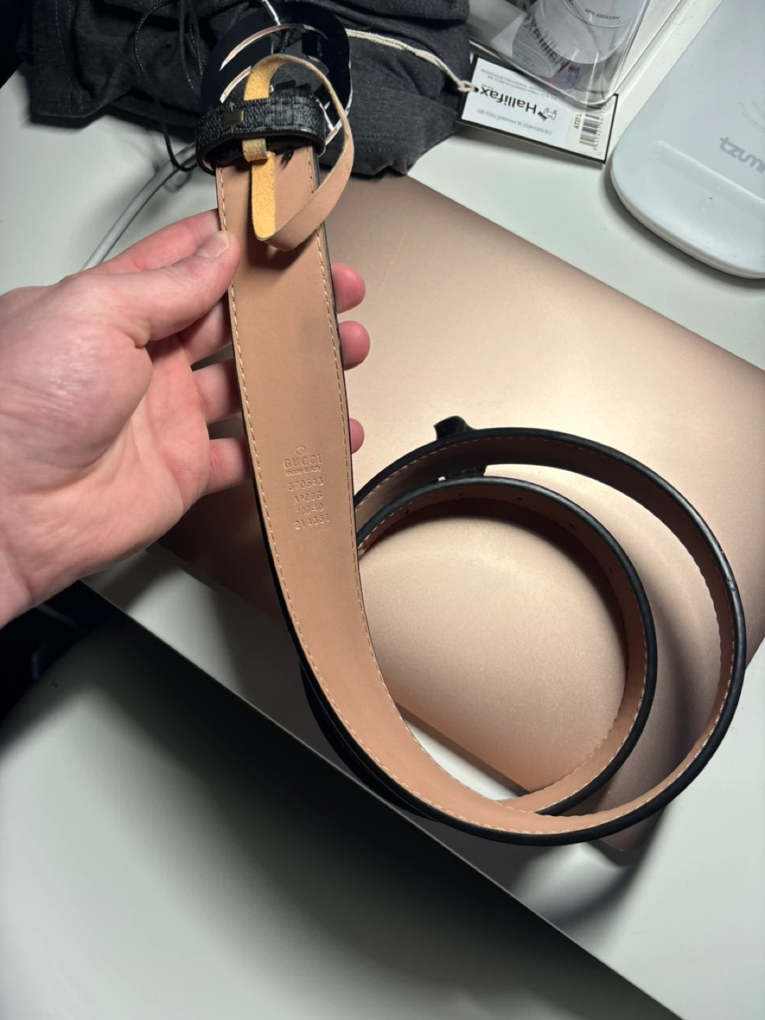 Gucci Monogram Belt with Interlocking G Buckle - photo 5