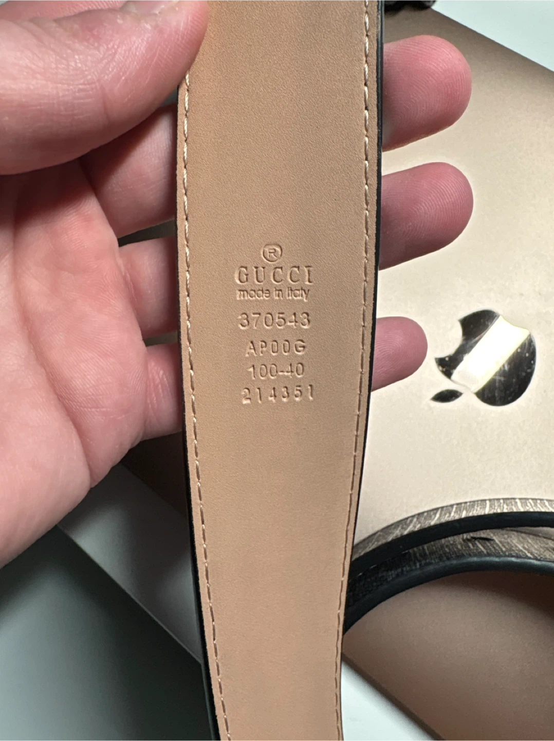 Gucci Monogram Belt with Interlocking G Buckle - photo 3