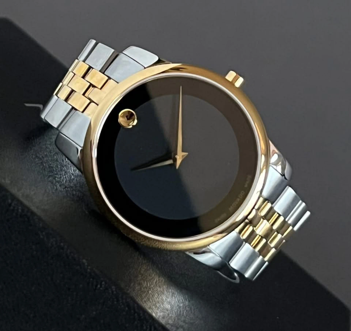 FOR SALE ✨ Movado Men’s Museum Black Dial Two-Tone Watch