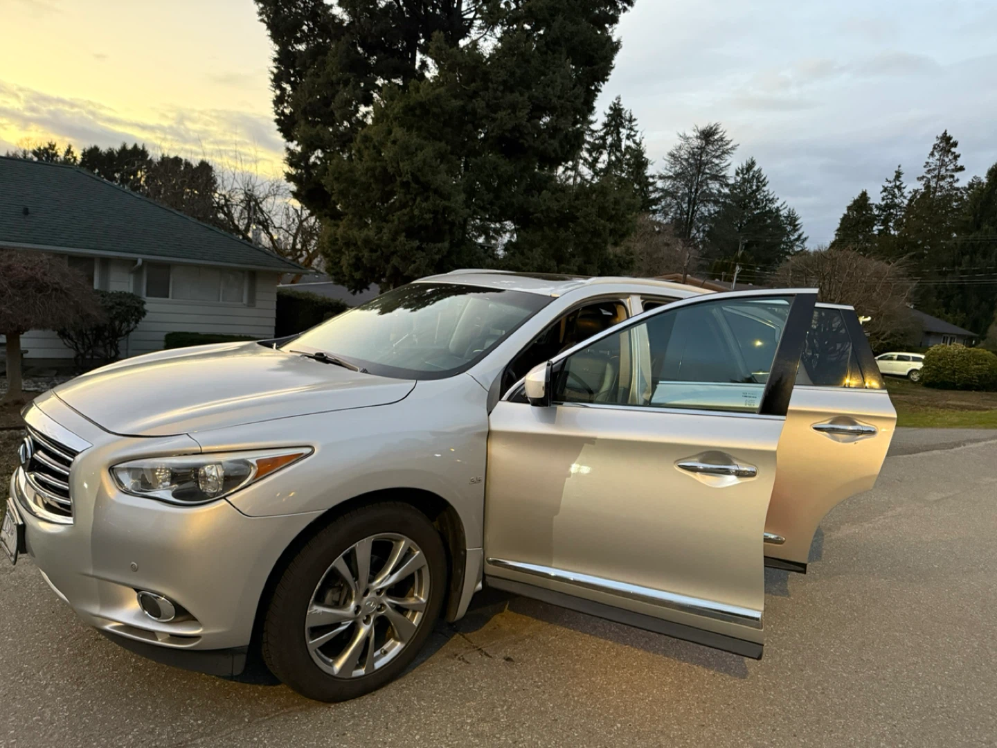 Silver Infiniti SUV - photo 2