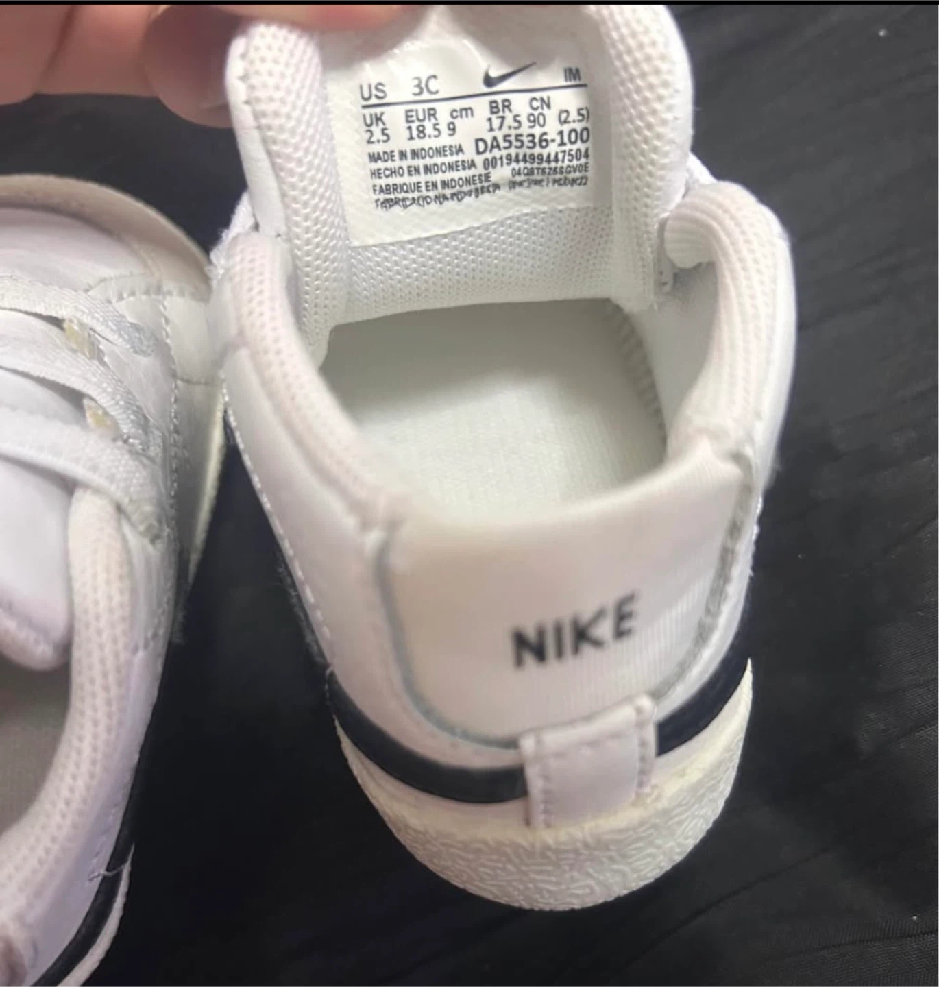 Nike Baby Toddler Shoes White Size 3C - photo 4