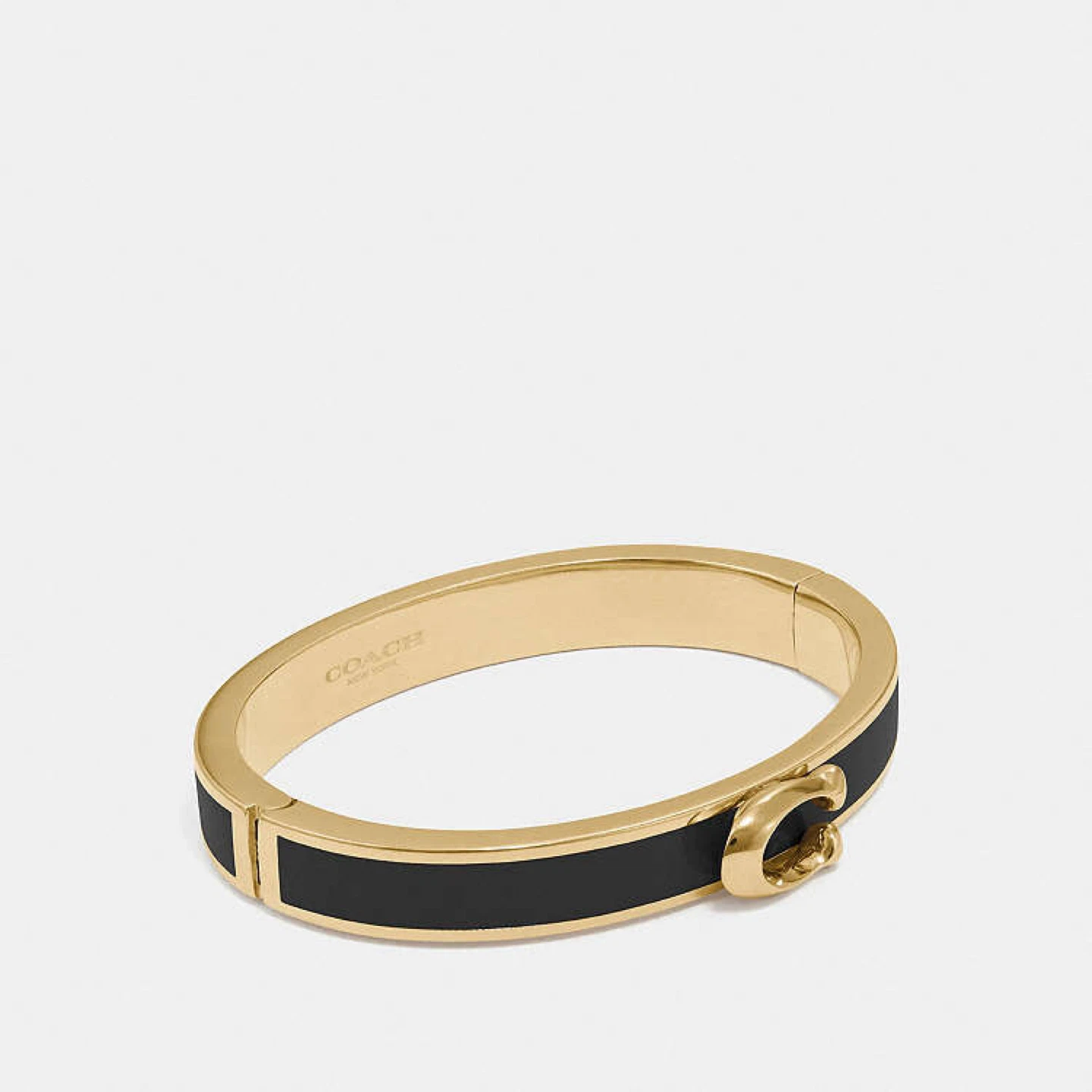 Coach Signature Push Hinged Bangles