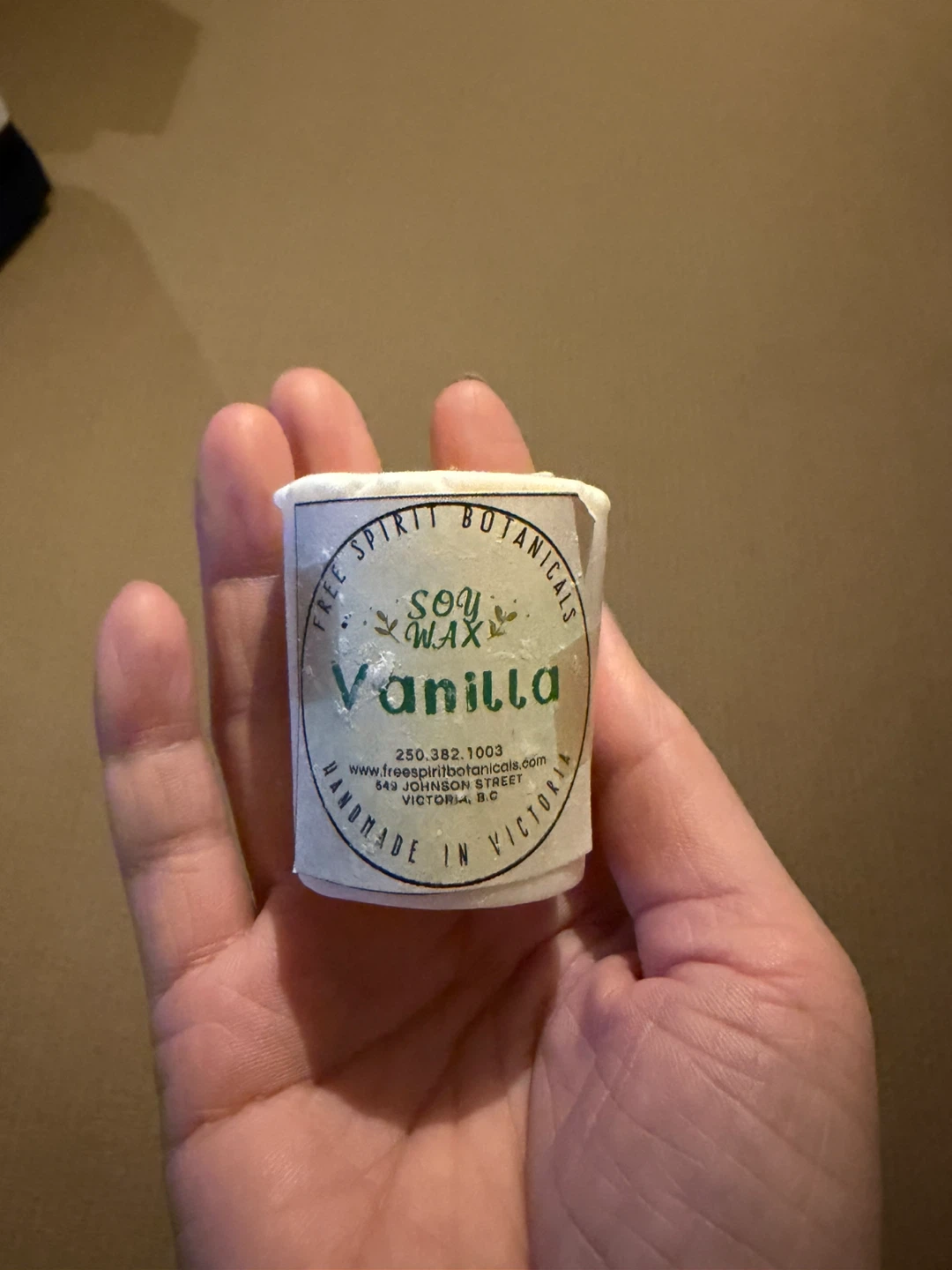 Vanilla Soy Wax Candle