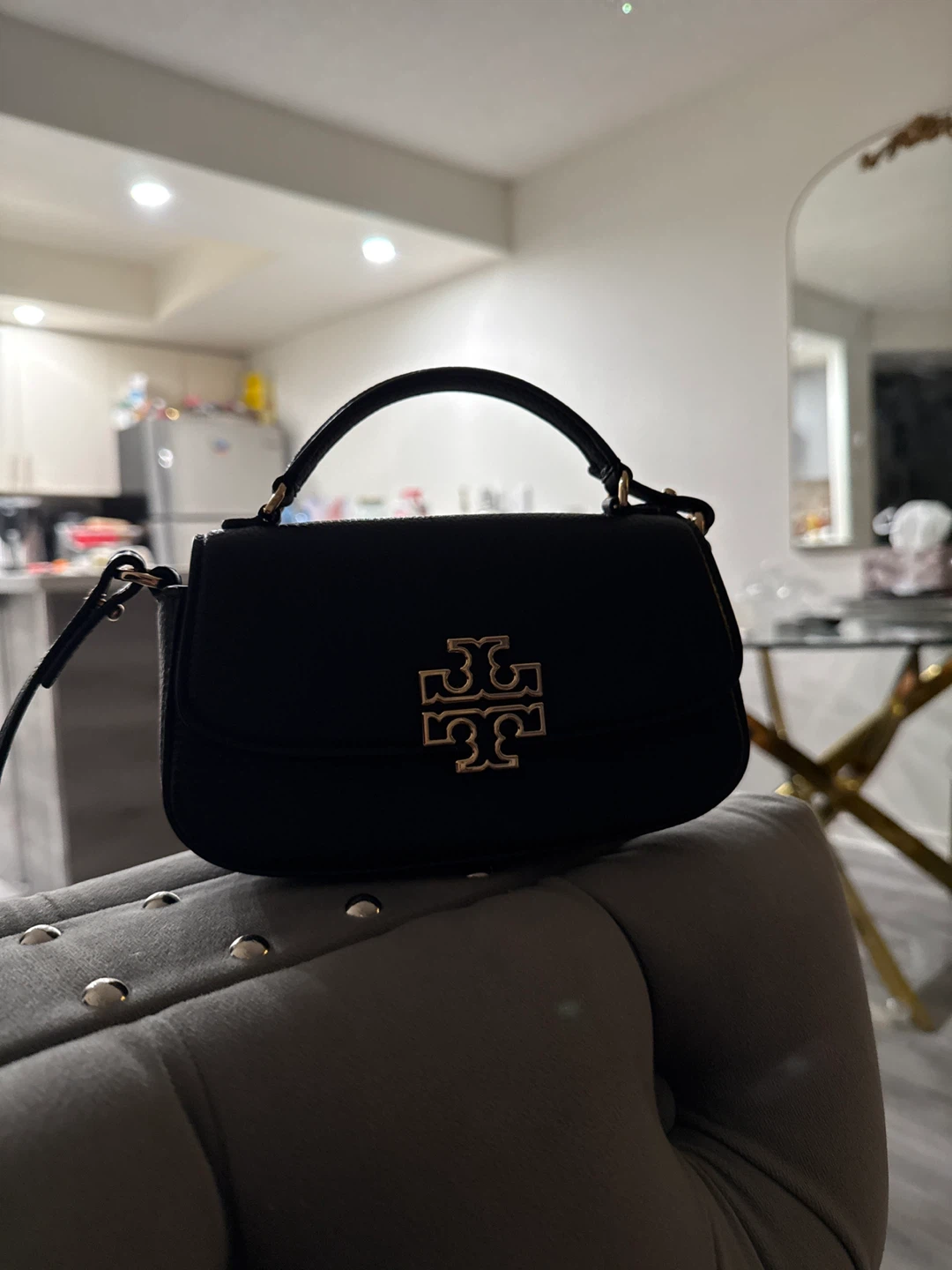 Tory Burch Black Leather Shoulder Bag