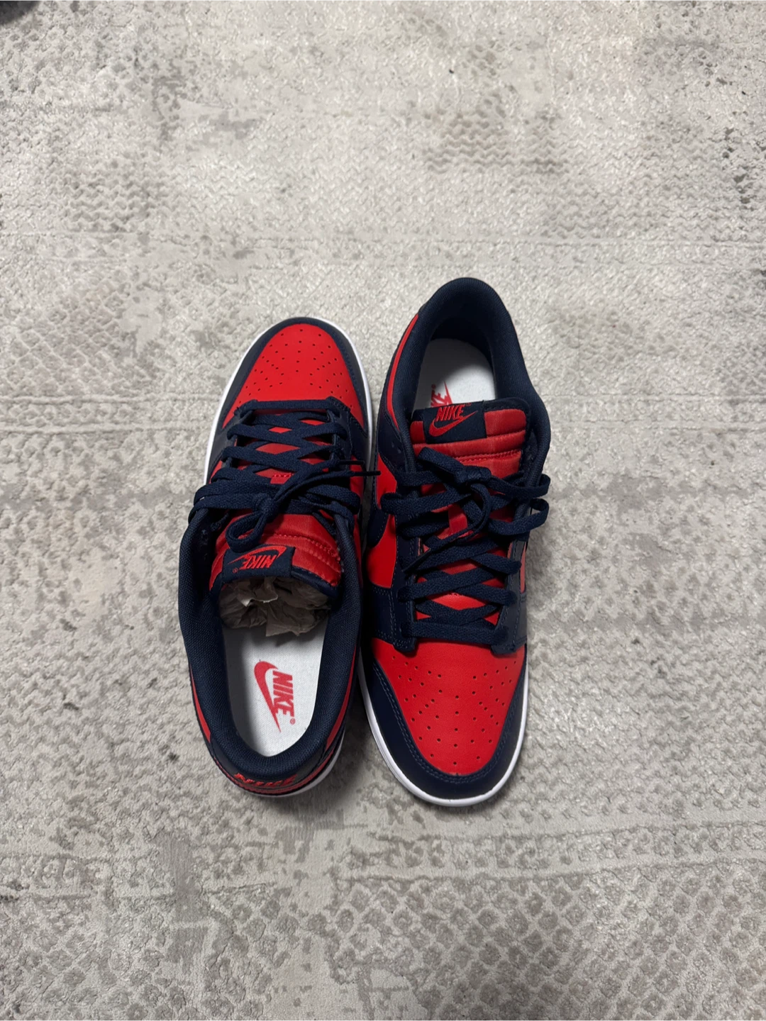 Nike Dunk Low Red Navy Sneakers Mens Size 12 - photo 3