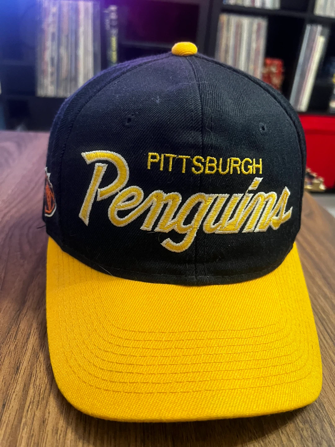 Vtg NHL Penguins Sports Specialties  Double Script Wool - photo 2