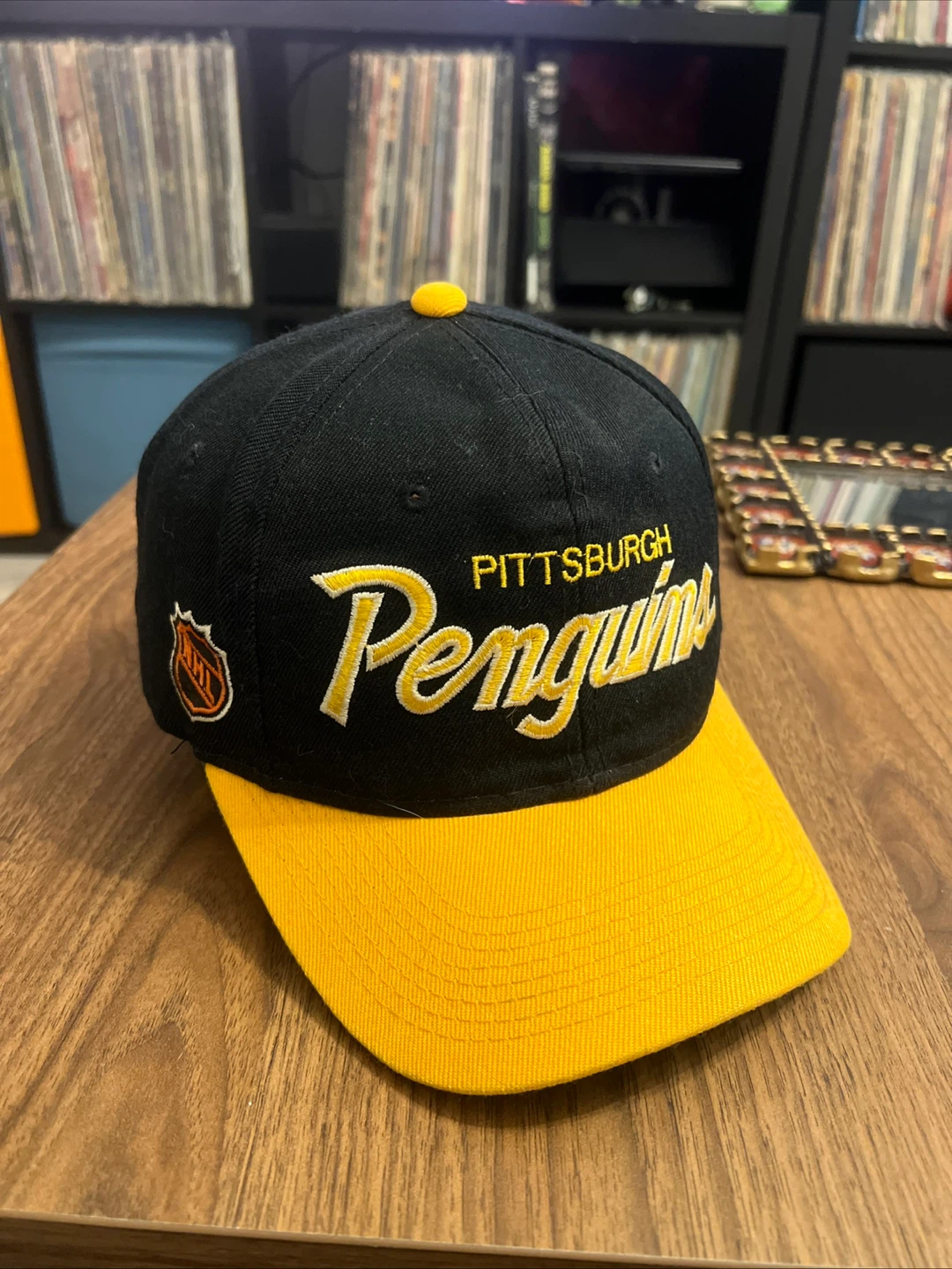 Vtg NHL Penguins Sports Specialties  Double Script Wool - photo 3