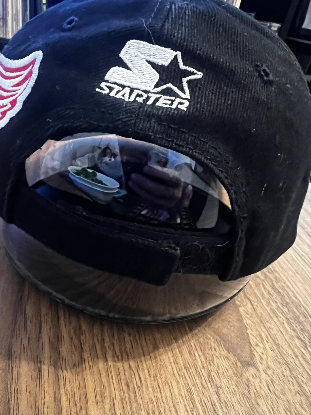 Detroit Red Wings Starter Black Baseball Cap - photo 3