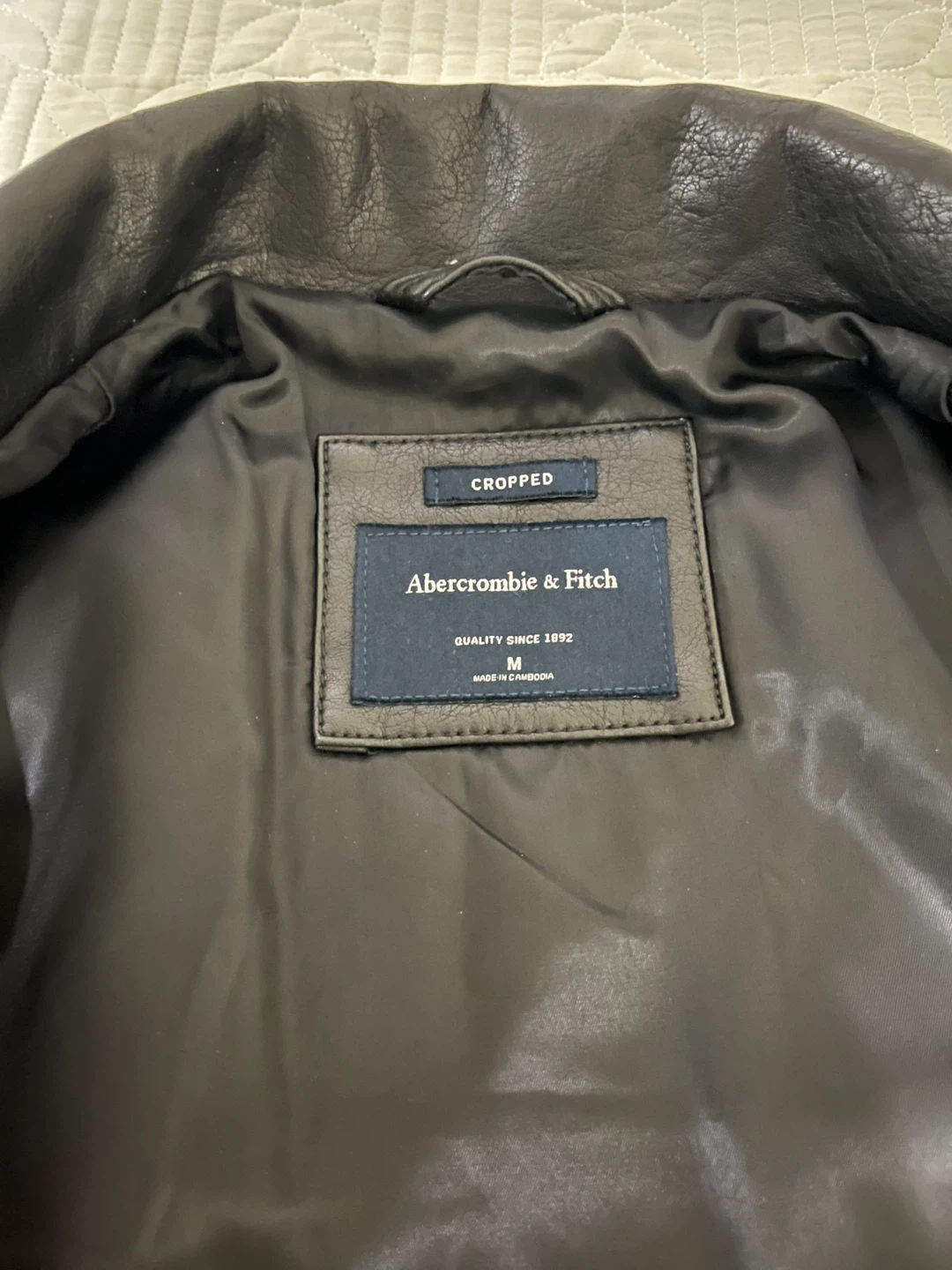 [A&F] Men's Leather Jacket - Black - photo 2