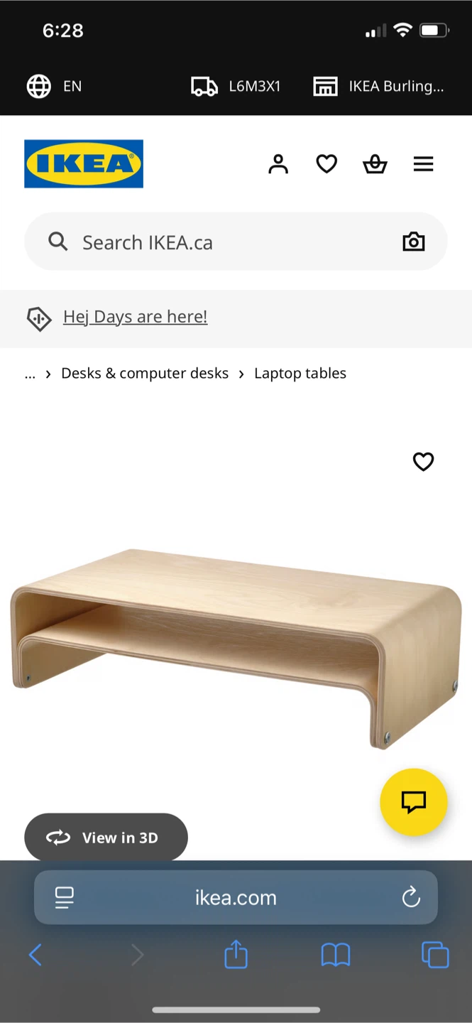 IKEA Laptop Table Monitor Stand - photo 2