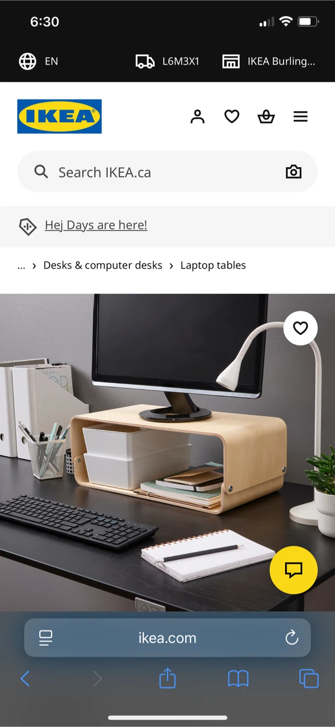 IKEA Laptop Table Monitor Stand - photo 3