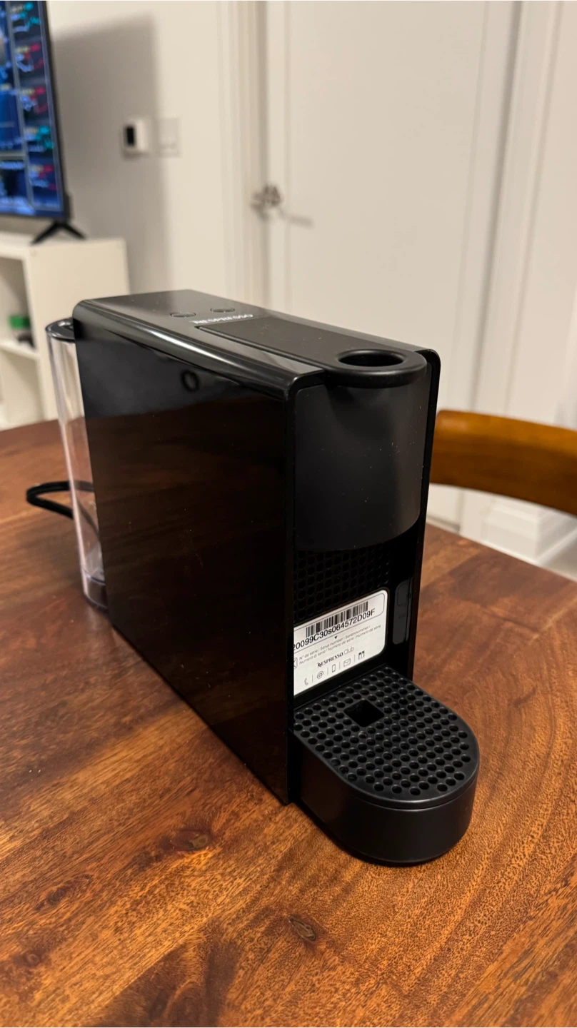 Giving away Nespresso Essenza Mini Espresso Machine - Black